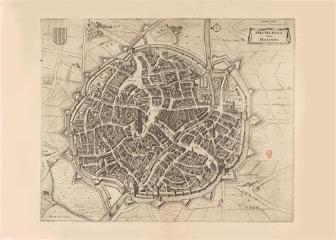 Large detailed map of Mechelen Map, Detailed map, Mechelen