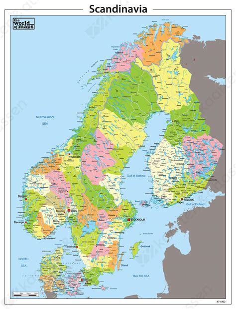 Carte Scandinavie Carte