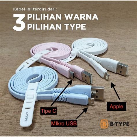 Kabel Data Fastcharging Support Mikro USB, Type C, dan iOS