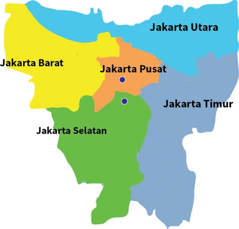 kabupaten atau kota di provinsi dki jakarta