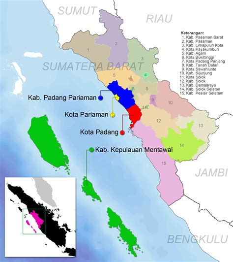 kabupaten kota di provinsi sumatera barat