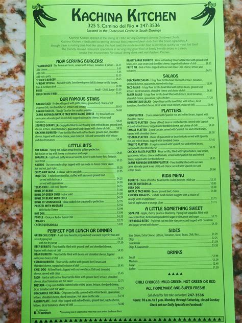 kachina kitchen durango