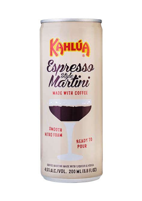 kahlua canned espresso martini