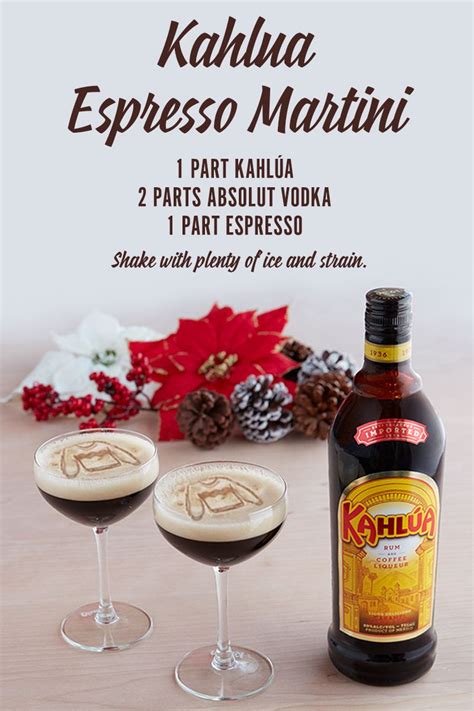 kahlua martini recipe vodka