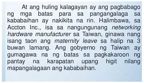 Ang Mga Kababaihan Noon at Ngayon at sa Nakalipas na 50 taon