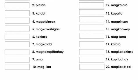 Kasarian Ng Pangngalan Filipino Lesson And Worksheets For Kindergarten