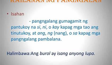 Kailanan ng Pangngalan | PPT