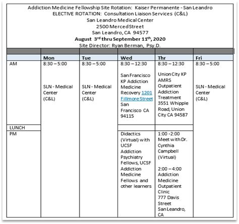 kaiser centricity schedule