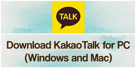 kakaotalk pc download free for mac