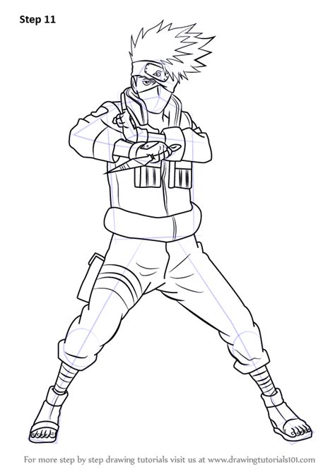 kakashi drawing easy full body