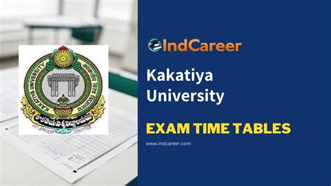 kakatiya university exam time table