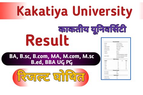 kakatiya university ug results 2024