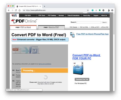 kako pretvoriti pdf u word