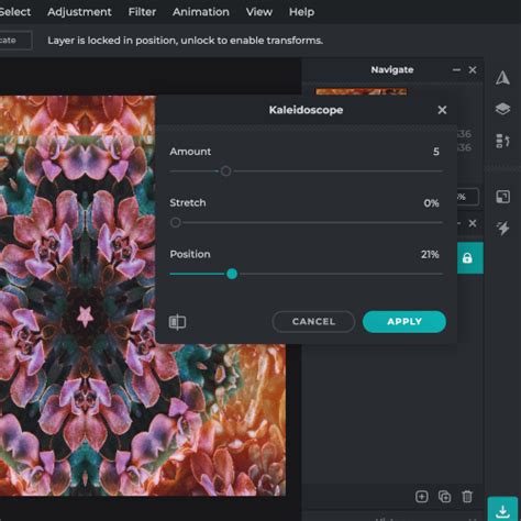 Kaleidoscope Video Effect App