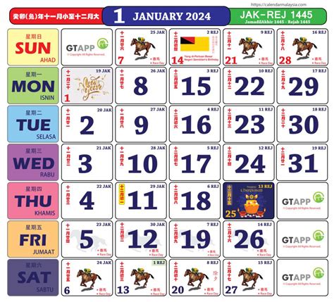 kalendar bulan 1 2024