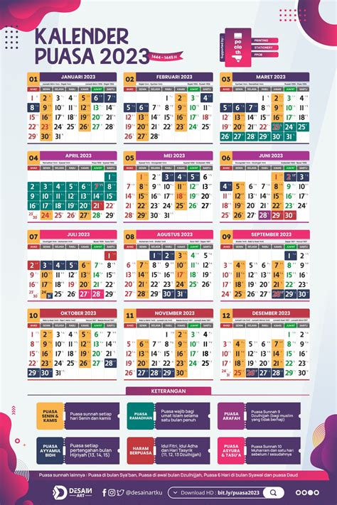 Jual Kalender Puasa 2023 I Komplit I Ukuran A3+ I A01 Shopee Indonesia