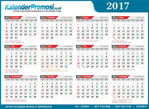 kalender 2017 lengkap