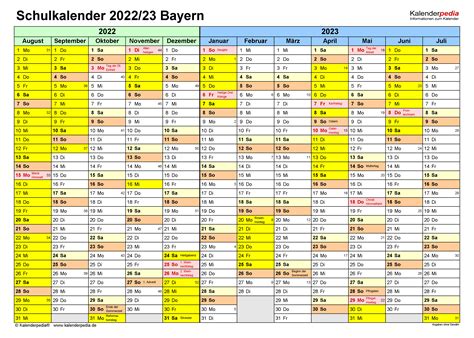 kalender 2022 2023 bayern