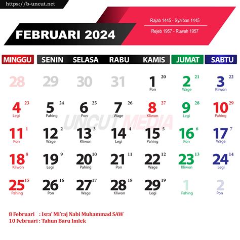 kalender 2024 februari indonesia