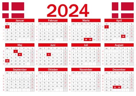 kalender 2024 med uger