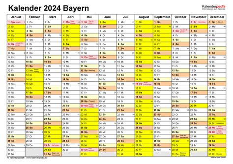 kalender 2024 pdf bayern