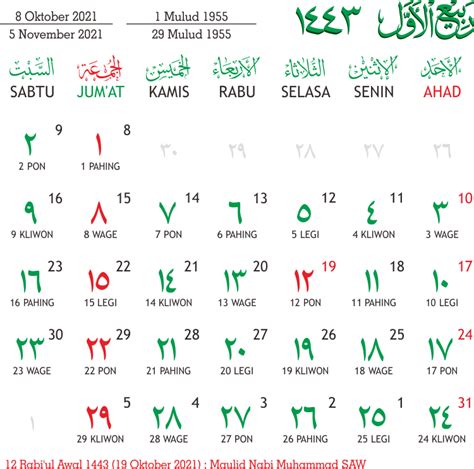 kalender arab hari ini