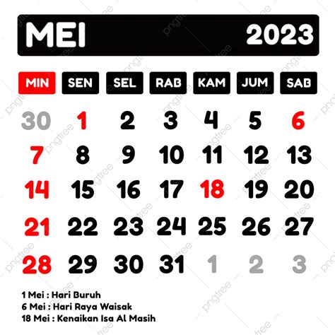 kalender bulan mei 2023 indonesia