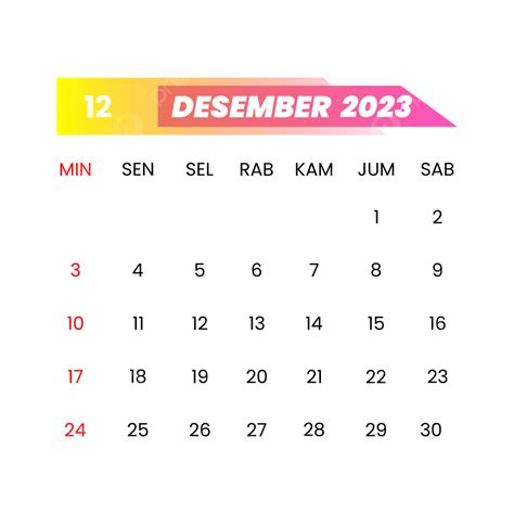 kalender indonesia desember 2023