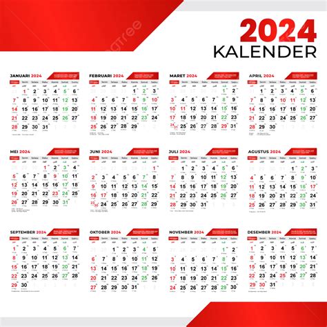 kalender lengkap tanggal merah 2024