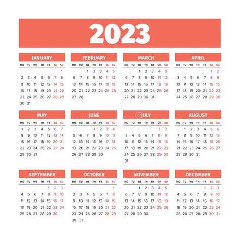 kalender met weken 2023