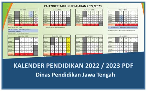 kalender pendidikan 2023/2024 jawa tengah