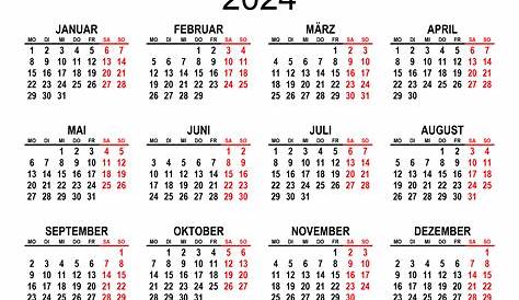 Kalender Januar 2024