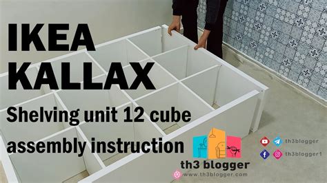 IKEA KALLAX insert with door assembly instructions YouTube