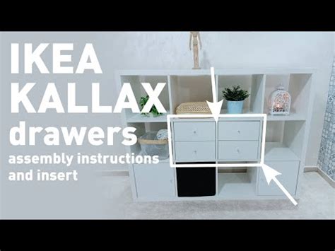 IKEA KALLAX Insert with 2 drawers assembly instructions YouTube