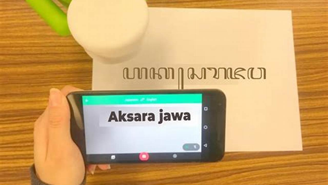 Kamera Aksara Jawa: Menyelami Warisan Budaya Jawa
