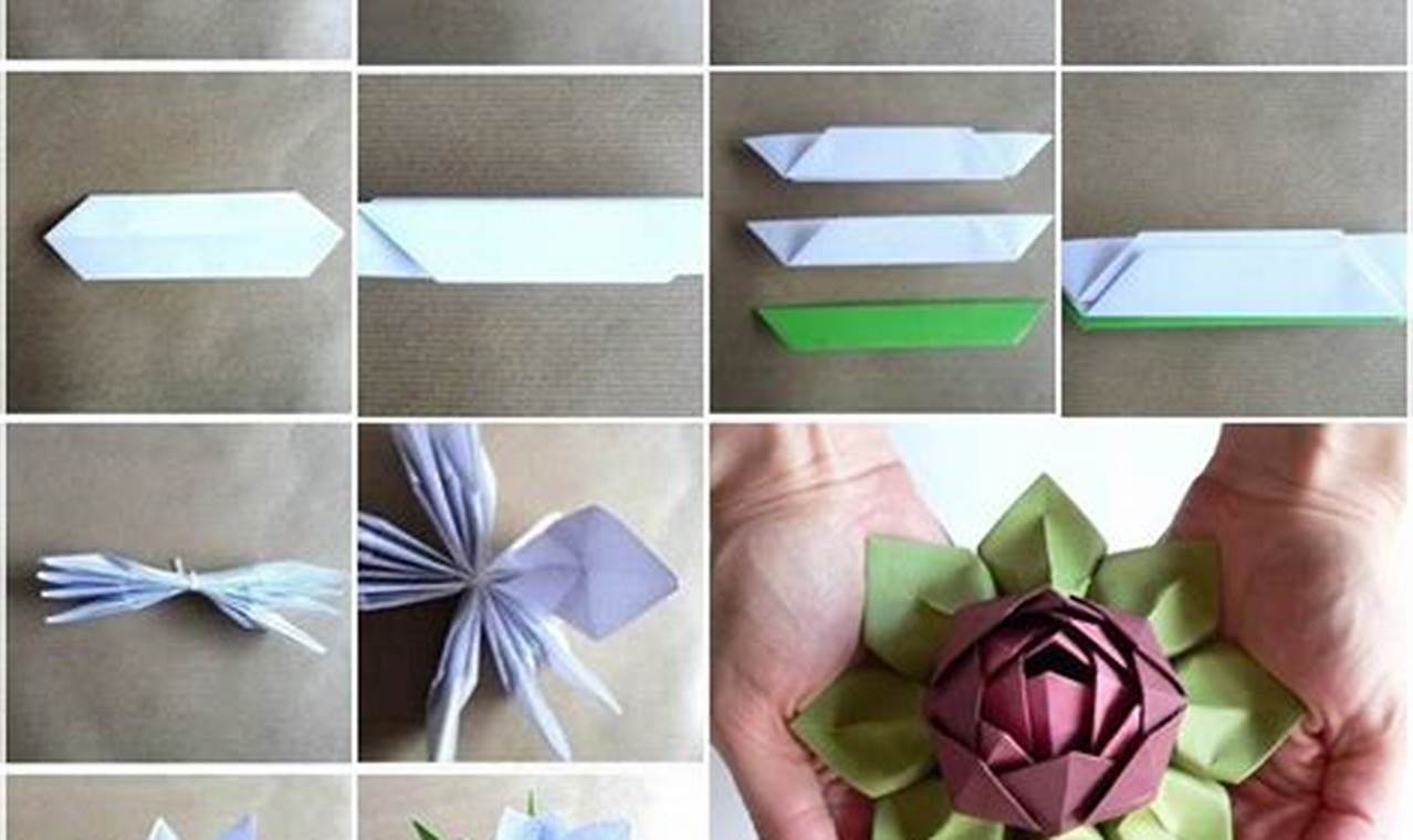 Kaminey Origami Flower: Folding Guide and Design Variations