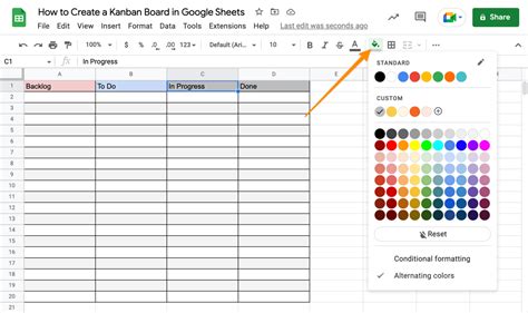 Kanban Board Template for Excel and Google Sheets, Free Download