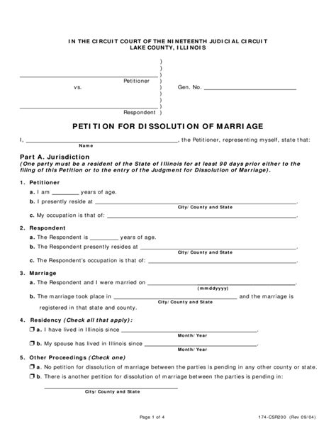 kane county illinois divorce forms