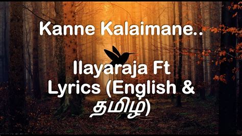 Kanne Kalaimaane Tamil Lyrics Song YouTube