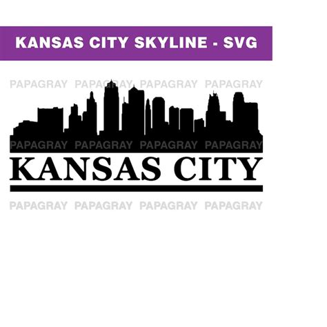 Kansas City Skyline SVG Etsy