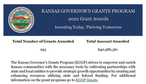 kansas governor's grants program