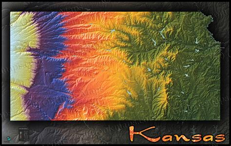 kansas topographical map