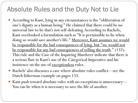 kant on absolute duties