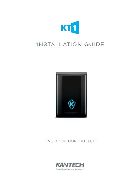 kantech kt 1 installation manual