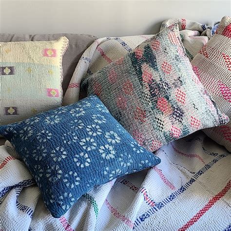Kantha Throws Pillow