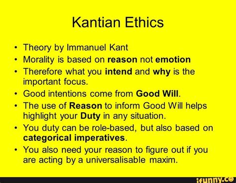 kantian moral theory examples