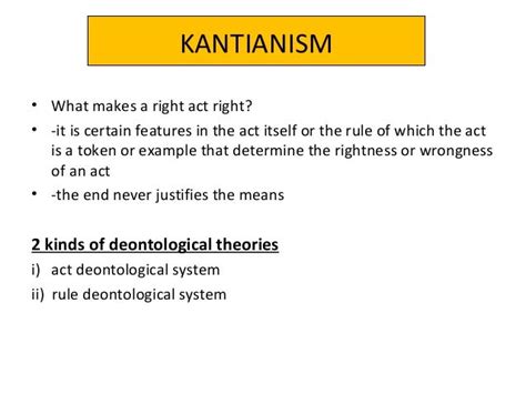 kantianism theory definition