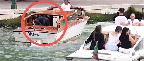 kanye getting head on boat in italy