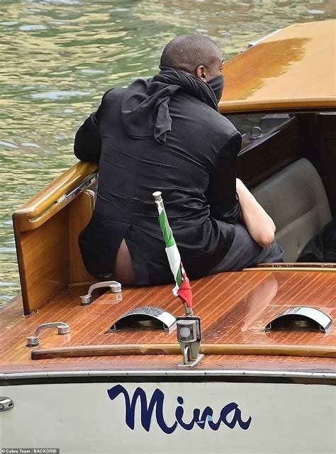 kanye west and bianca censori boat video