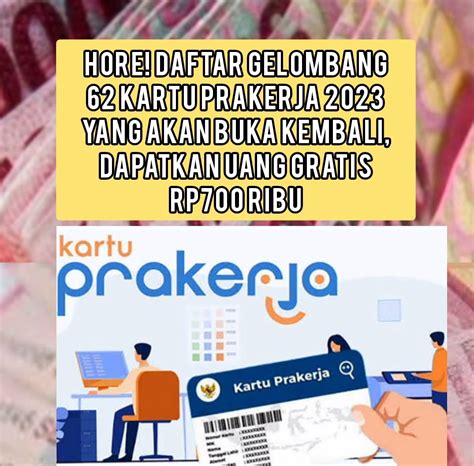 kapan kartu prakerja di buka kembali